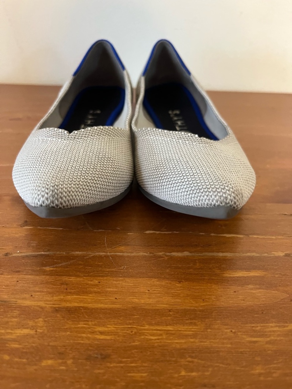 Rothy's The Point Grey Flax Birdseye Ballet Slip On Flats Women's Size 6.5 - Picture 7 of 11